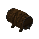 小深色橡木桶 (Dark Oak Small Barrel)