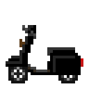 摩托车（黑） (Scooter (Black))