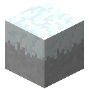 覆雪密草安山岩 (Snowy Andesite Overgrown Stone)