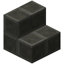 暗花岗岩砖楼梯 (Black Granite Brick Stairs)