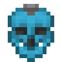 淡蓝色 头颅灯 (Light Blue Skull Light)