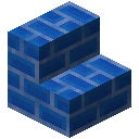 Colored Brick Dark Sky Blue Stairs (Colored Brick Dark Sky Blue Stairs)