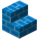 Colored Brick Bright Blue Stairs (Colored Brick Bright Blue Stairs)
