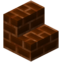 Colored Brick Saddle Brown Stairs (Colored Brick Saddle Brown Stairs)