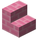 Colored Brick Light Cool Pink Stairs (Colored Brick Light Cool Pink Stairs)