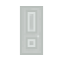 高木门（白） (3-Height Wooden Door (White))