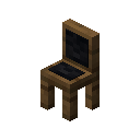 Black Cushioned Spruce Chair