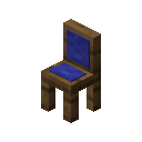 Blue Cushioned Spruce Chair