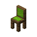 Lime Cushioned Spruce Chair
