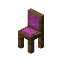 Magenta Cushioned Spruce Chair