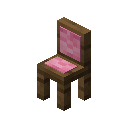 Pink Cushioned Spruce Chair