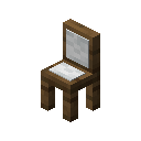 White Cushioned Spruce Chair