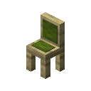 Green Cushioned Birch Chair