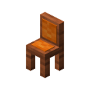 Orange Cushioned Acacia Chair