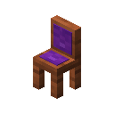 Purple Cushioned Acacia Chair