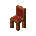 Red Cushioned Acacia Chair