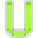 Letter U Neon - Green