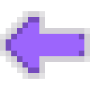 Left Arrow Neon - Purple