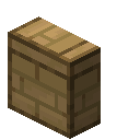 錾制蜂箱木竖台阶 (block.cubist_texture.chiseled_beehive_wood_vertical_slab)