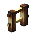 发光物品展示框木栅栏 (block.cubist_texture.glow_item_frame_wood_fence)