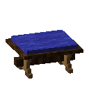 Spruce Blue Padded Bench