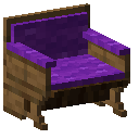 Spruce Purple Padded Back Bench
