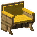 Oak Yellow Padded Back Bench