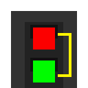 信号灯 (反转，蓝-绿) (Signal Light (Inverted, Blue-Green))