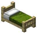 白桦木绿色经典床 (Birch Green Classic Bed)