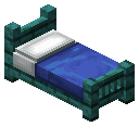 诡异木蓝色经典床 (Warped Blue Classic Bed)