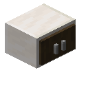 小型深色木厨房壁式抽屉 (Dark Wood Kitchen Small Cabinet)