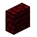 Vertical Red Nether Bricks Slab