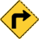 Right Sharp Curve Sign