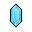 蓝锥矿晶体 (BaTiSi3O9)