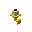 Candle with Gold Arm