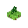 绿色浮空花 (Floating Green Flower)