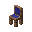 Blue Cushioned Jungle Chair