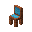 Light Blue Cushioned Acacia Chair