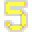 Number 5 Neon - Yellow