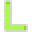 Letter L Neon - Green
