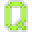 Letter Q Neon - Green
