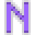 Letter N Neon - Purple
