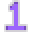 Number 1 Neon - Purple