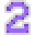Number 2 Neon - Purple