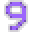 Number 9 Neon - Purple