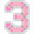 Number 3 Neon - Pink