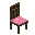 经典粉红色橡木椅