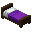 深色橡木紫色简约床 (Dark Oak Purple Simple Bed)