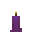 紫色油脂蜡烛 (Purple Tallow Candle)