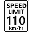 110 km/h Sign
